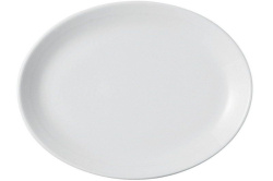 Тарелка Porland Soley овальная без рима 26 см, белая