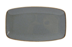 Тарелка прямоугольная Porland Seasons Dark Grey 31*18 см 118331