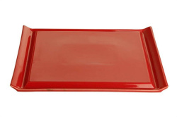 Тарелка для стейка 32*26 см красный Porland