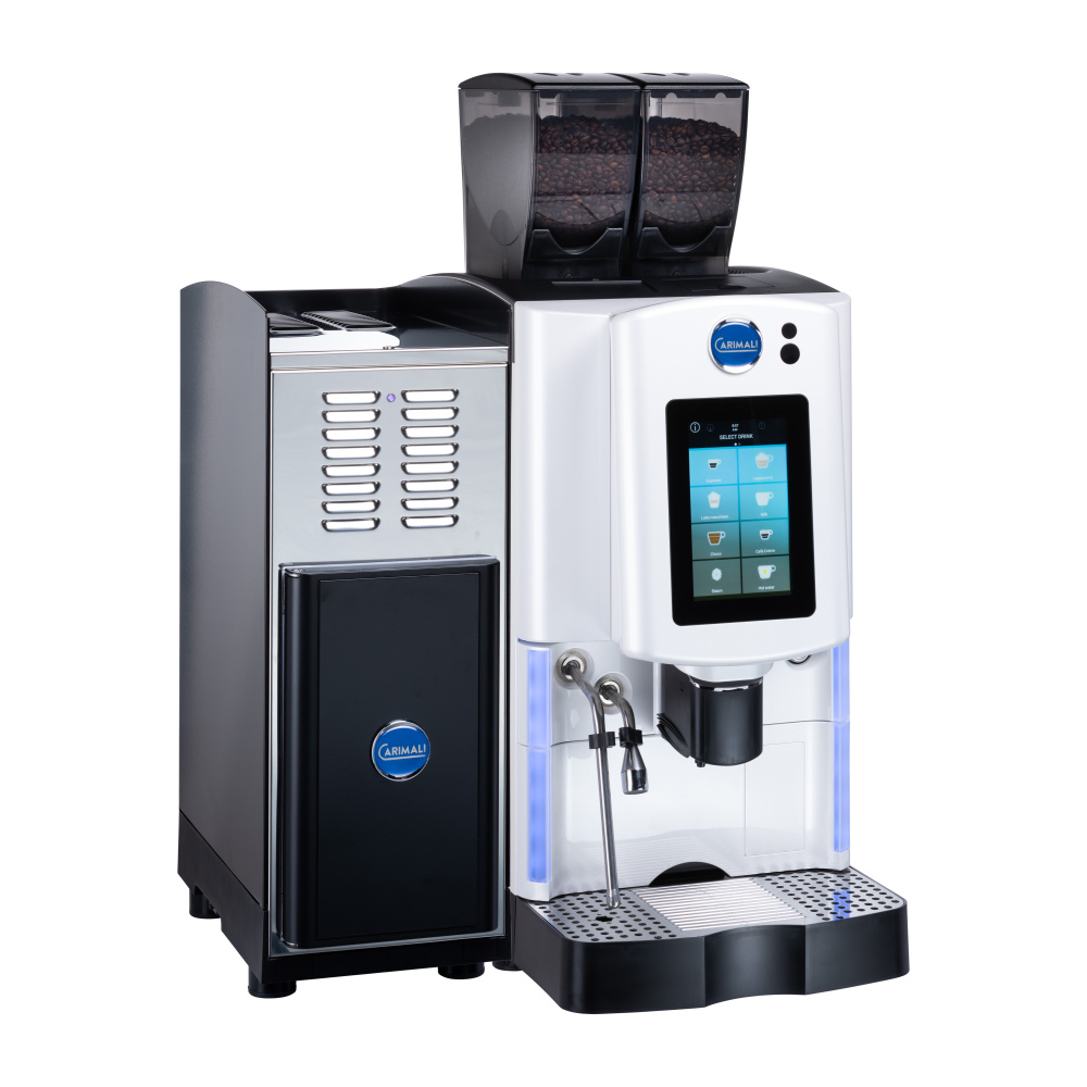 Кофемашина суперавтомат CARIMALI Optima Soft Plus свежее молоко, 2 бункера для зерен – фото 4 в каталоге Перми