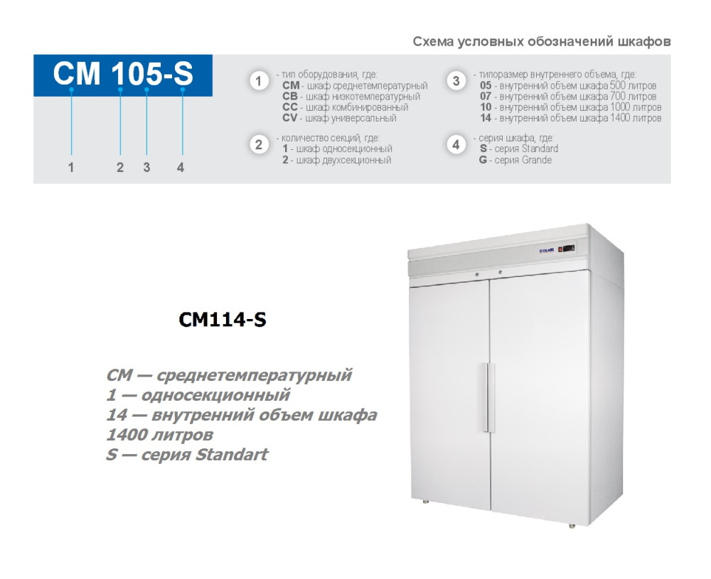 Шкаф холодильный Polair CM114-S – фото 2 в каталоге Перми