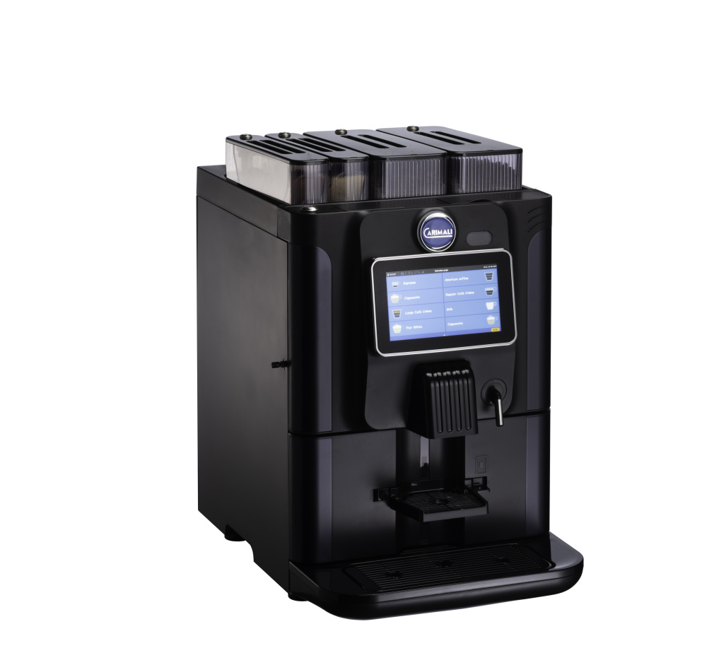 Кофемашина суперавтомат CARIMALI BlueDot Plus 1 бункер для зерна, 3 бункера для порошков – фото 2 в каталоге Перми