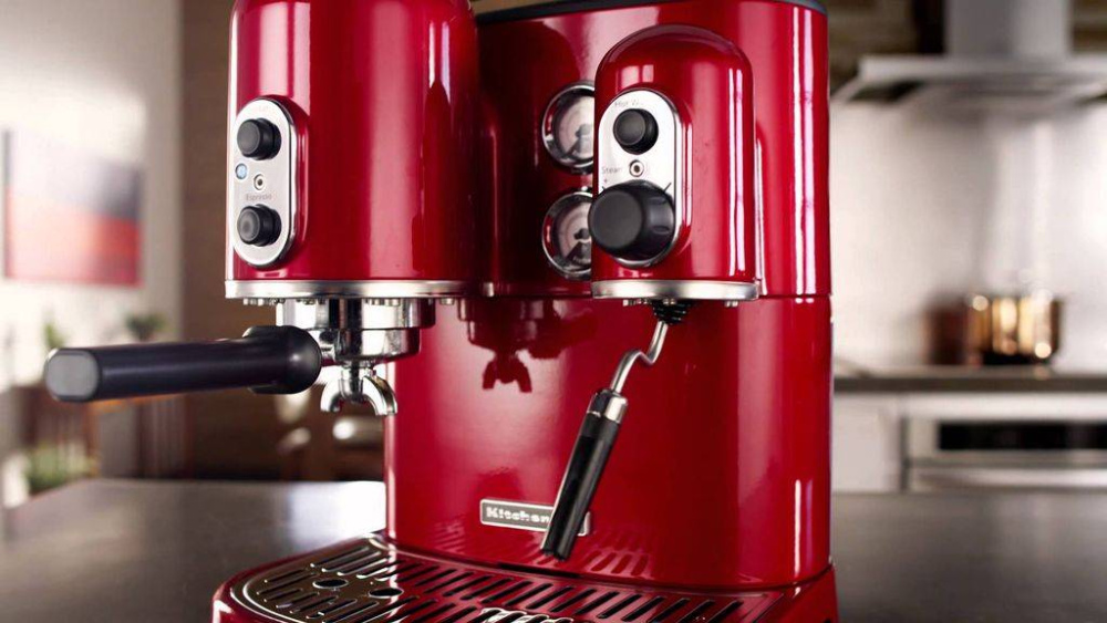 Кофемашина рожковая KitchenAid Artisan 5KES2102EER Espresso красная – фото 7 в каталоге Перми