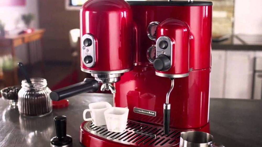 Кофемашина рожковая KitchenAid Artisan 5KES2102EER Espresso красная – фото 6 в каталоге Перми
