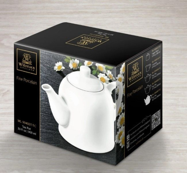 Чайник заварочный Wilmax 900 мл (фирменная упаковка)