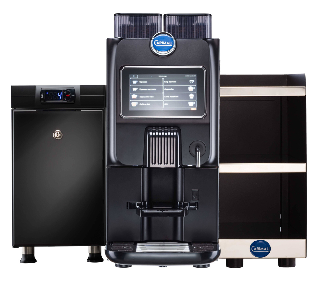 Кофемашина суперавтомат CARIMALI BlueDot 26 Plus свежее молоко, 2 бункер для зерна – фото 3 в каталоге Перми
